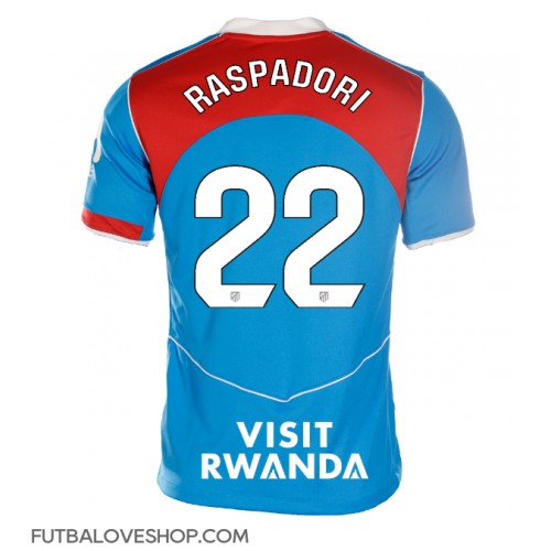 Dres Atletico Madrid Giacomo Raspadori #22 Tretina pre Ženy 2025-26 Krátky Rukáv